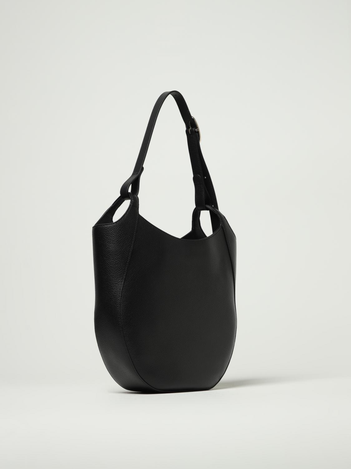 LONGCHAMP SCHULTERTASCHE: Schultertasche damen Longchamp, Schwarz - Img 2