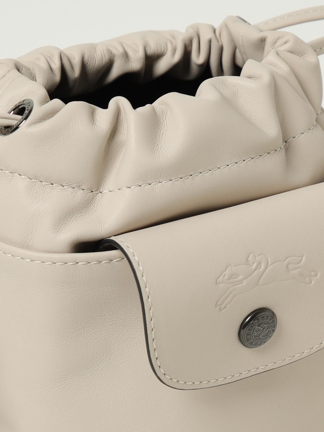 LONGCHAMP BORSA MINI: Borsa XS Le Pliage Xtra Longchamp in pelle , Avorio - Img 3
