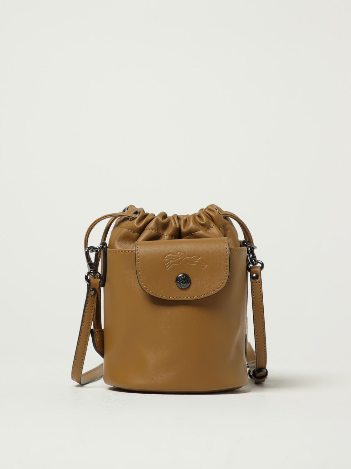 LONGCHAMP BORSA MINI: Borsa XS Le Pliage Xtra Longchamp in pelle , Tabacco - Img 1