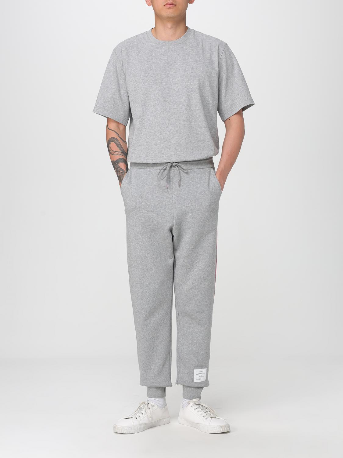 THOM BROWNE: T-shirt men - Grey | Thom Browne t-shirt