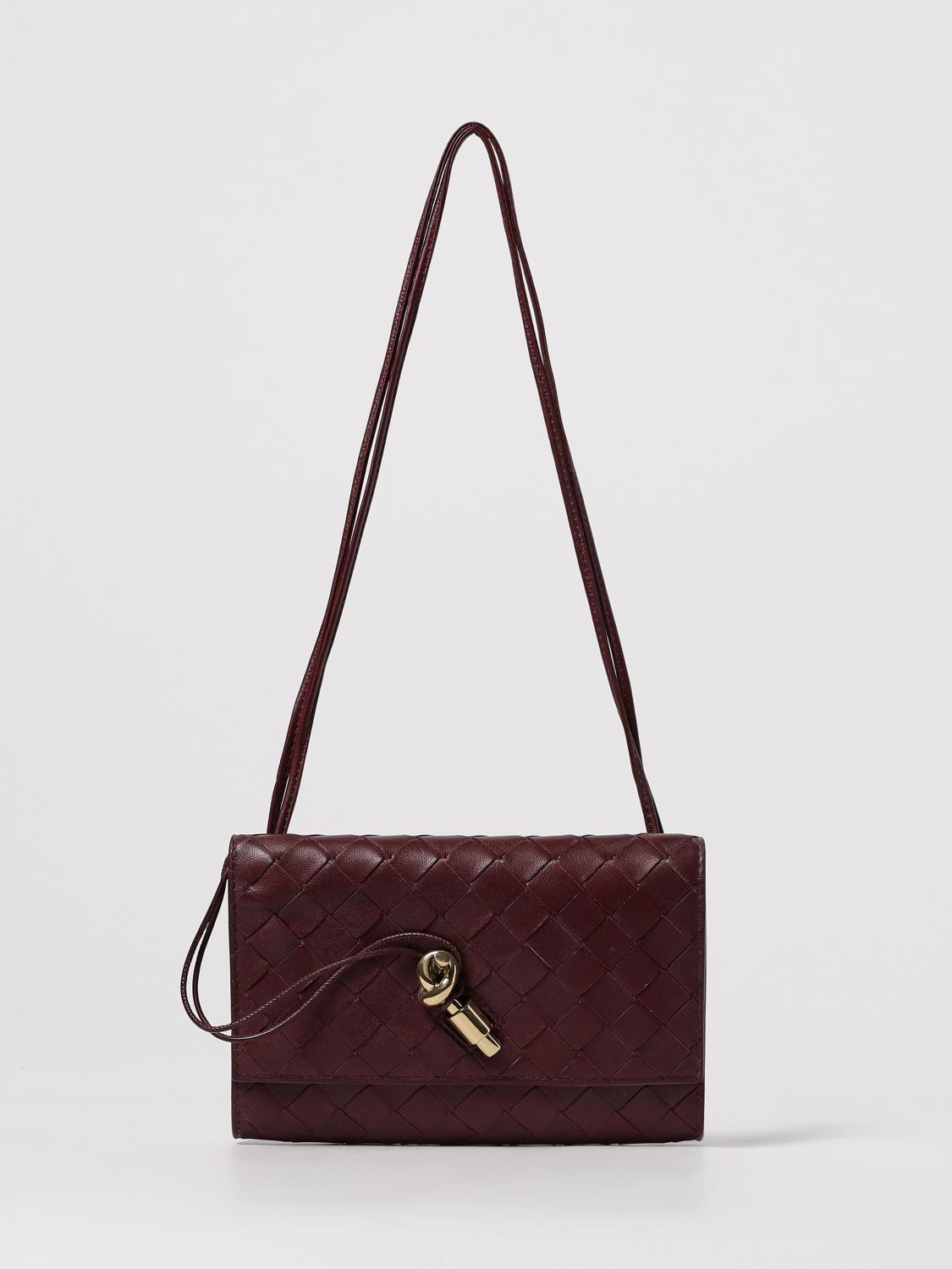 BOTTEGA VENETA BORSA MINI: Borsa Andiamo Mini Bottega Veneta in pelle intrecciata , Rosso - Img 1