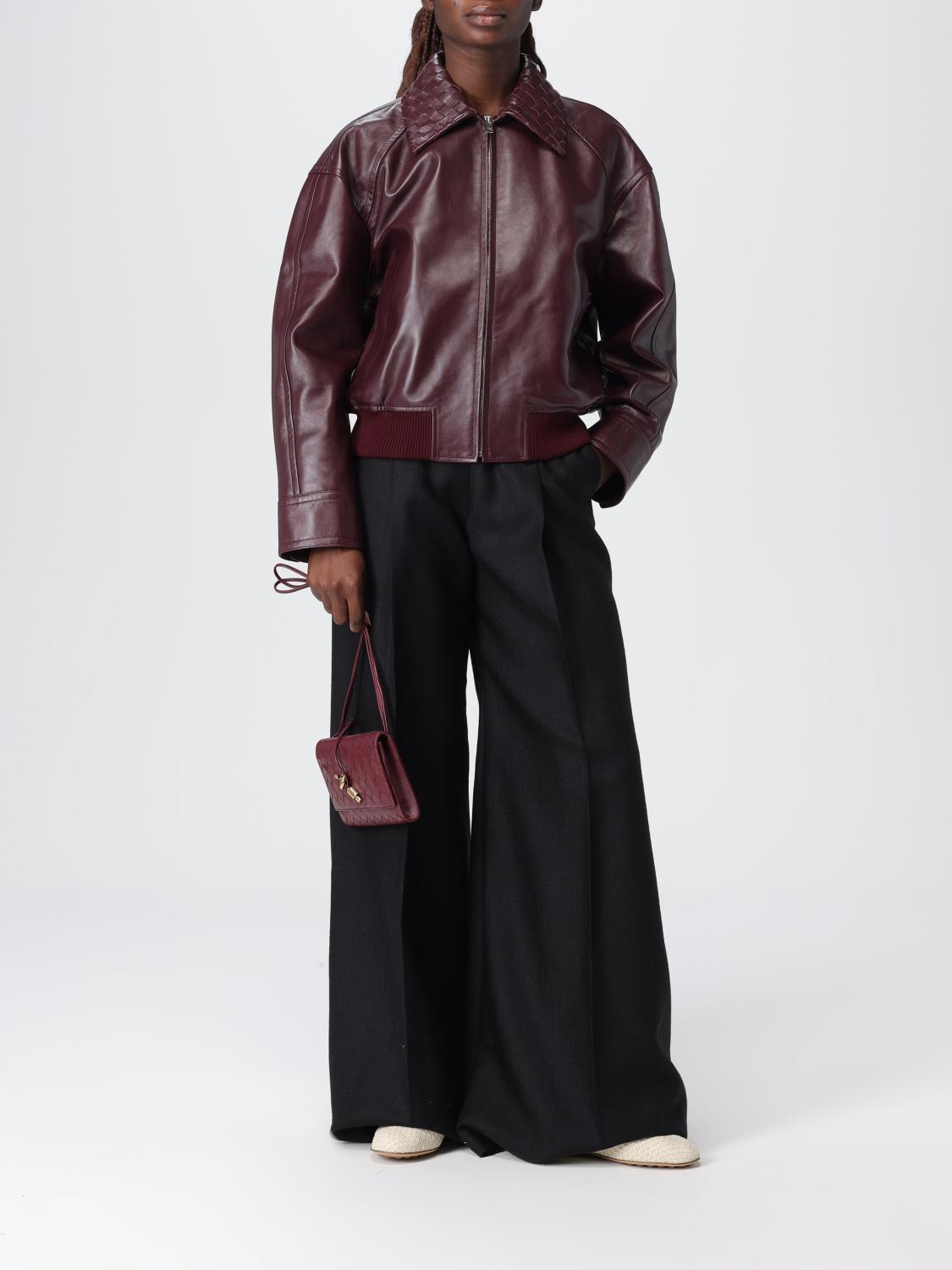 BOTTEGA VENETA BORSA MINI: Borsa Andiamo Mini Bottega Veneta in pelle intrecciata , Rosso - Img 2