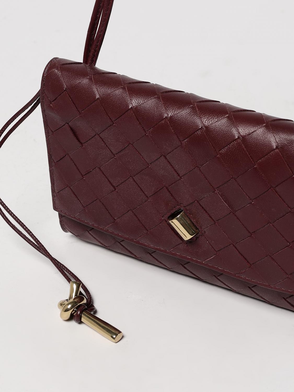 BOTTEGA VENETA BORSA MINI: Borsa Andiamo Mini Bottega Veneta in pelle intrecciata , Rosso - Img 4