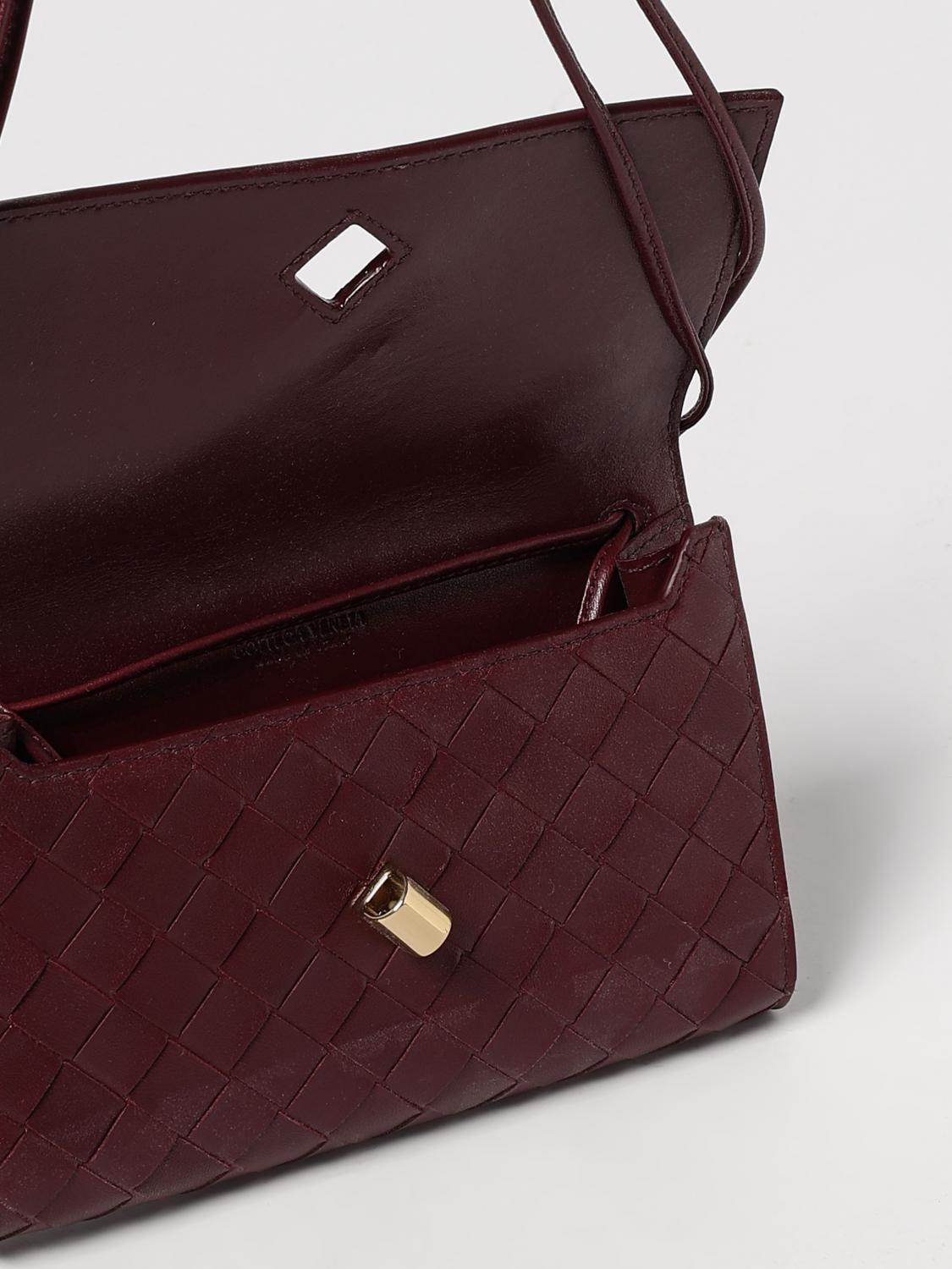 BOTTEGA VENETA BORSA MINI: Borsa Andiamo Mini Bottega Veneta in pelle intrecciata , Rosso - Img 5
