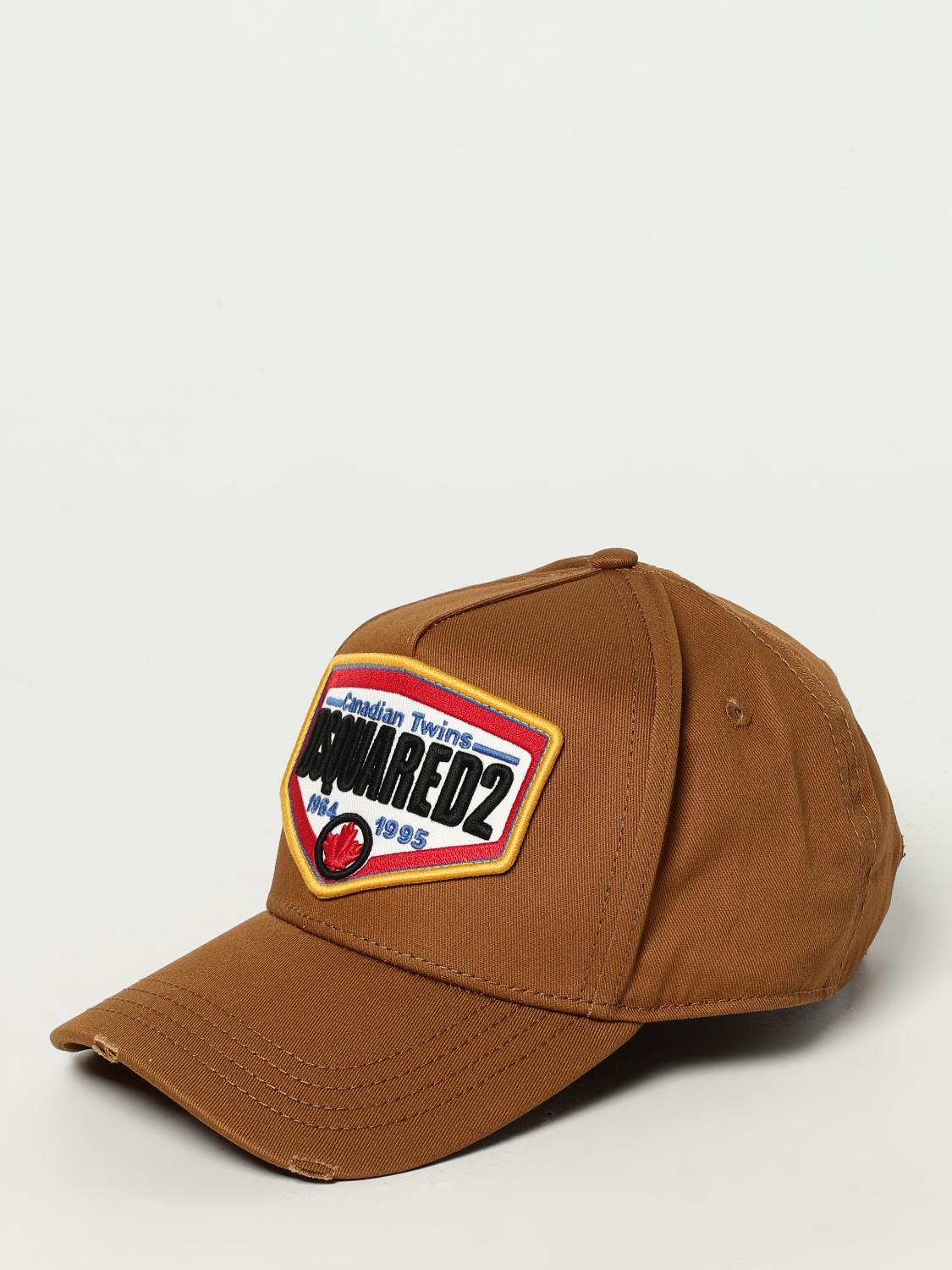DSQUARED2 HAT: Hat men Dsquared2, Camel - Img 1