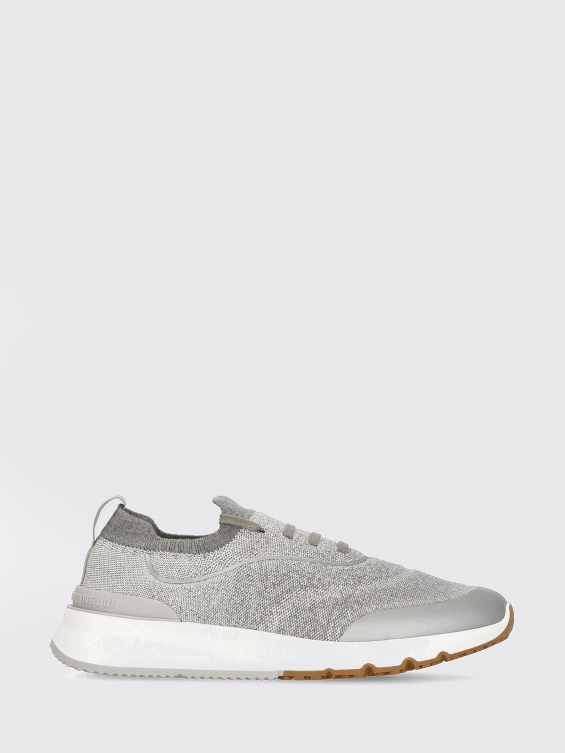 BRUNELLO CUCINELLI BASKETS: Baskets homme Brunello Cucinelli, Gris - Img 1