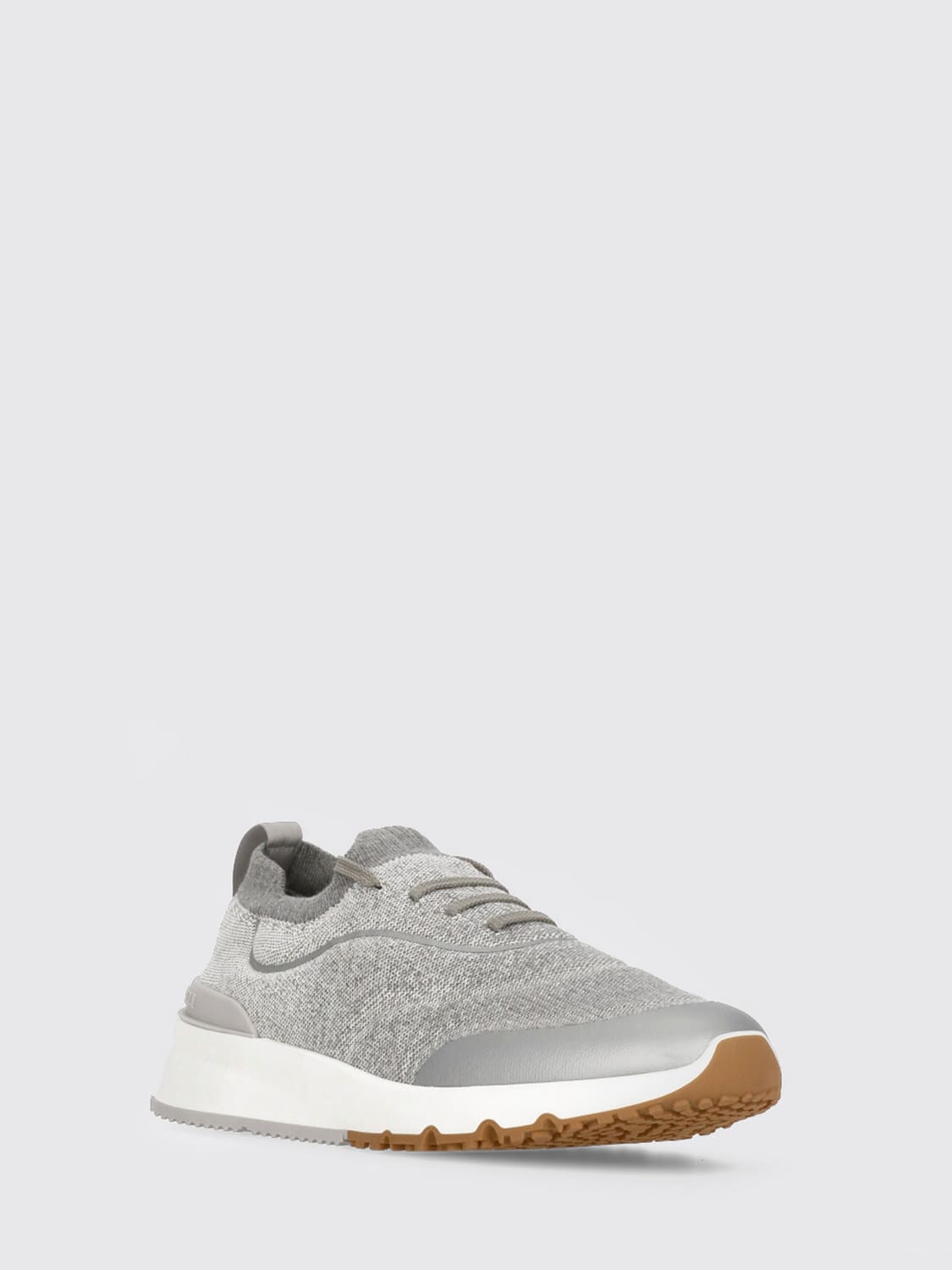 BRUNELLO CUCINELLI BASKETS: Baskets homme Brunello Cucinelli, Gris - Img 2