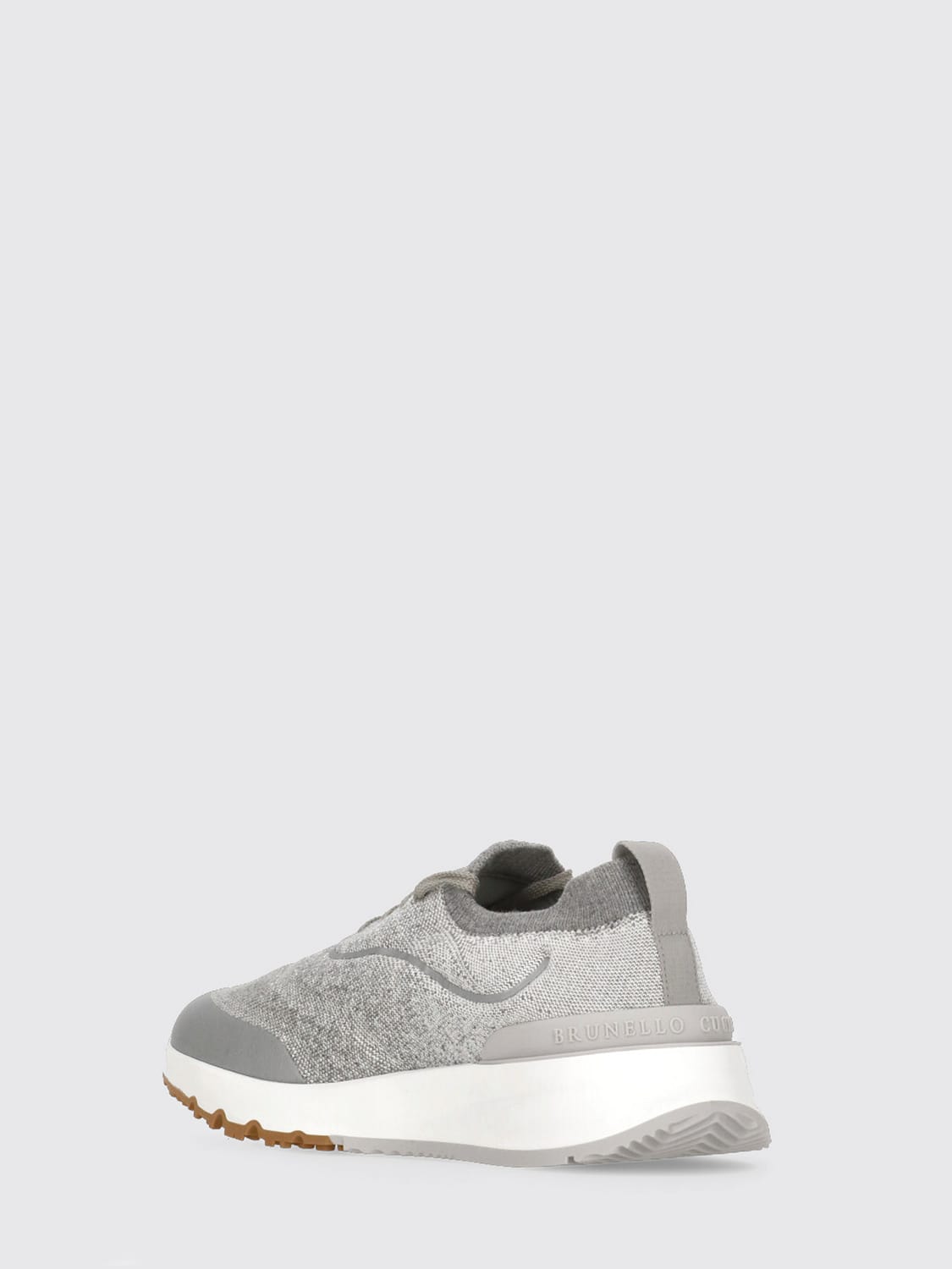 BRUNELLO CUCINELLI BASKETS: Baskets homme Brunello Cucinelli, Gris - Img 3