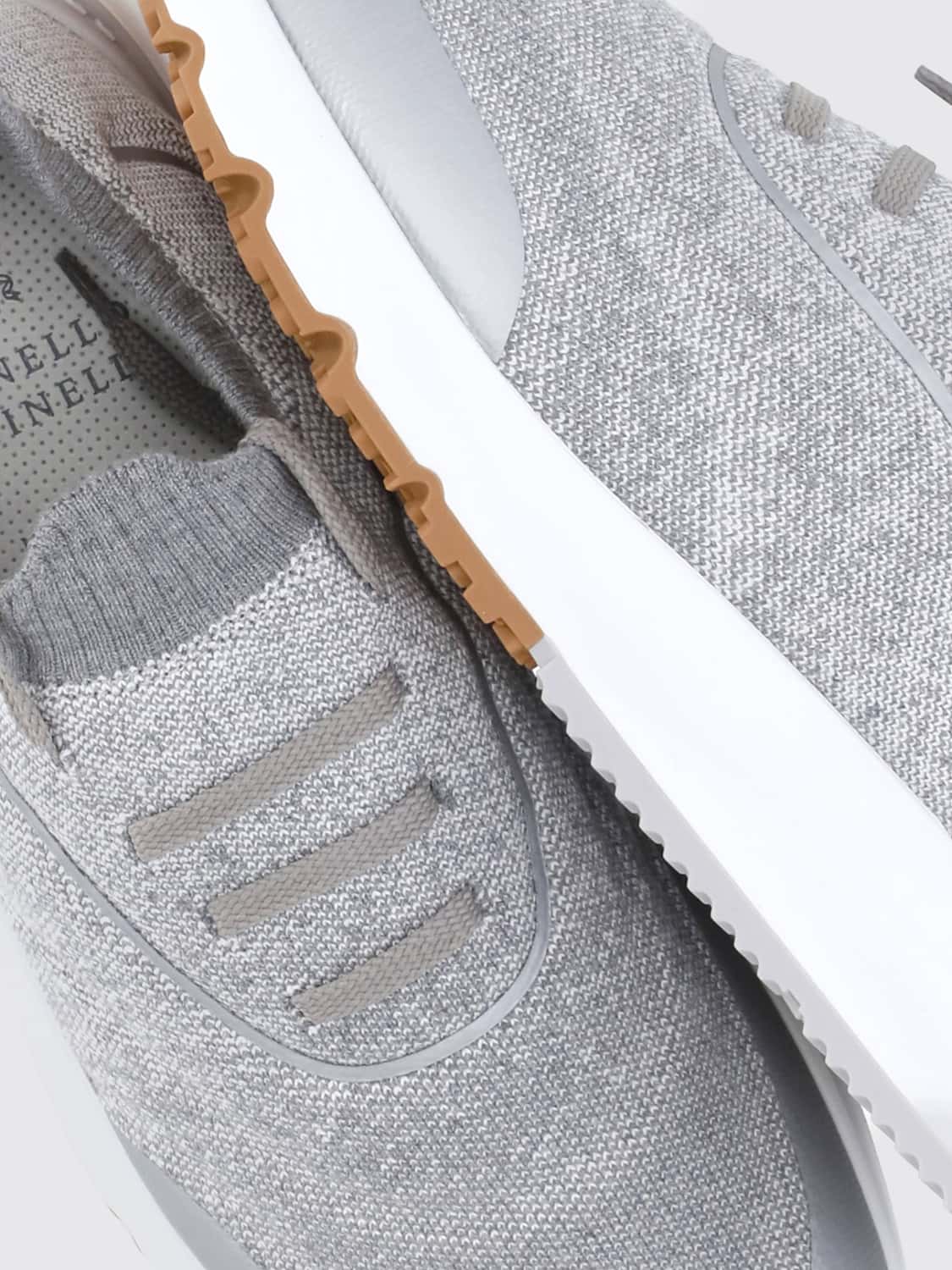 BRUNELLO CUCINELLI BASKETS: Baskets homme Brunello Cucinelli, Gris - Img 4