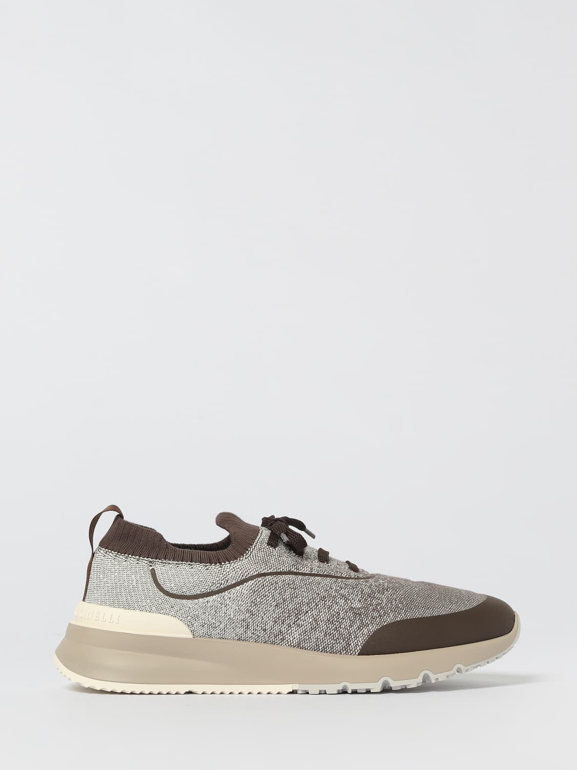 BRUNELLO CUCINELLI BASKETS: Baskets homme Brunello Cucinelli, Brun - Img 1