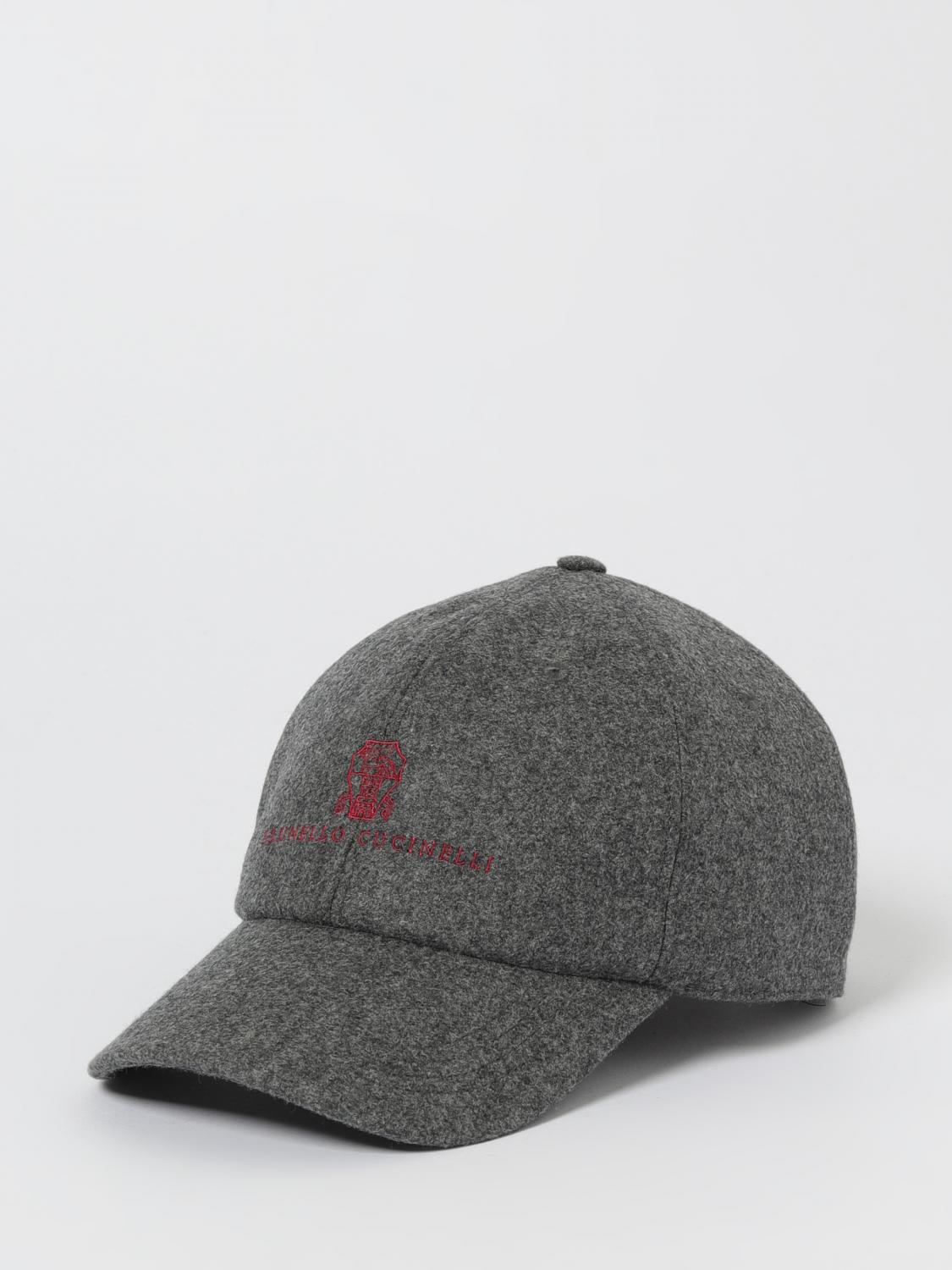 BRUNELLO CUCINELLI HAT: Hat men Brunello Cucinelli, Charcoal - Img 1