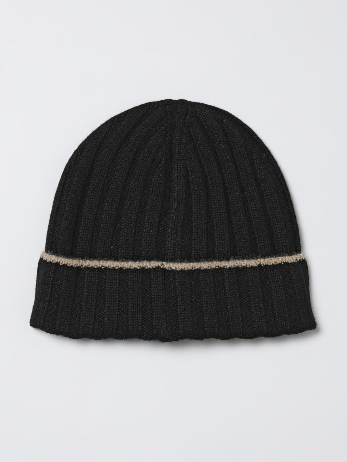 BRUNELLO CUCINELLI GORRO: Gorro hombre Brunello Cucinelli, Negro - Img 2