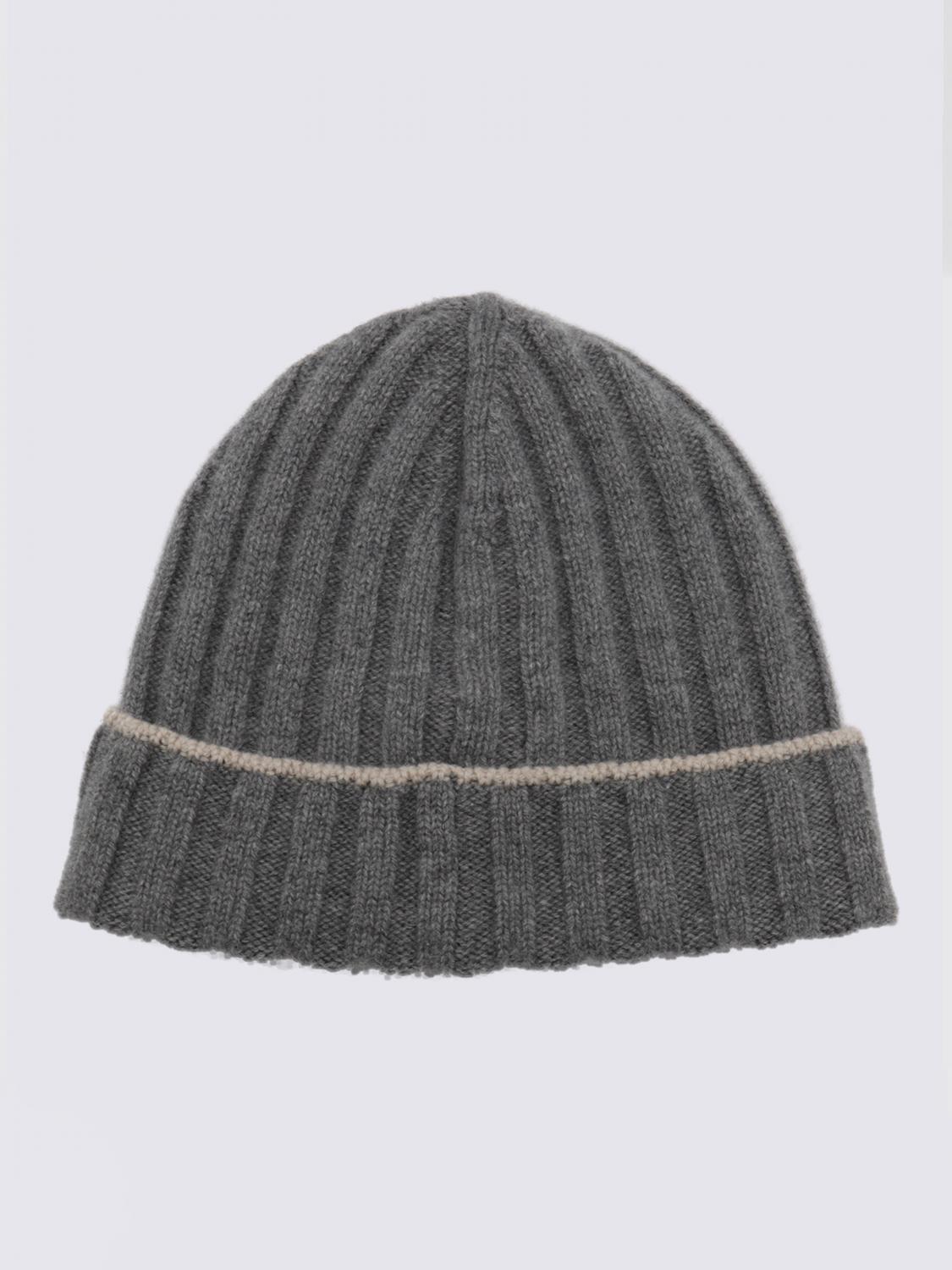 BRUNELLO CUCINELLI HAT: Hat men Brunello Cucinelli, Grey 1 - Img 1