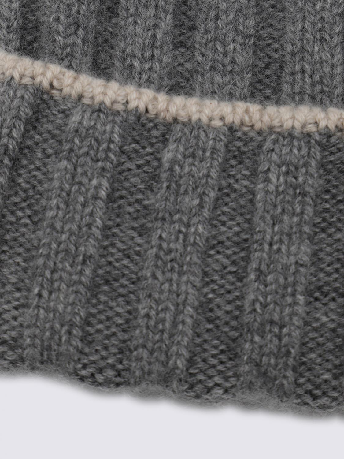 BRUNELLO CUCINELLI HAT: Hat men Brunello Cucinelli, Grey 1 - Img 2