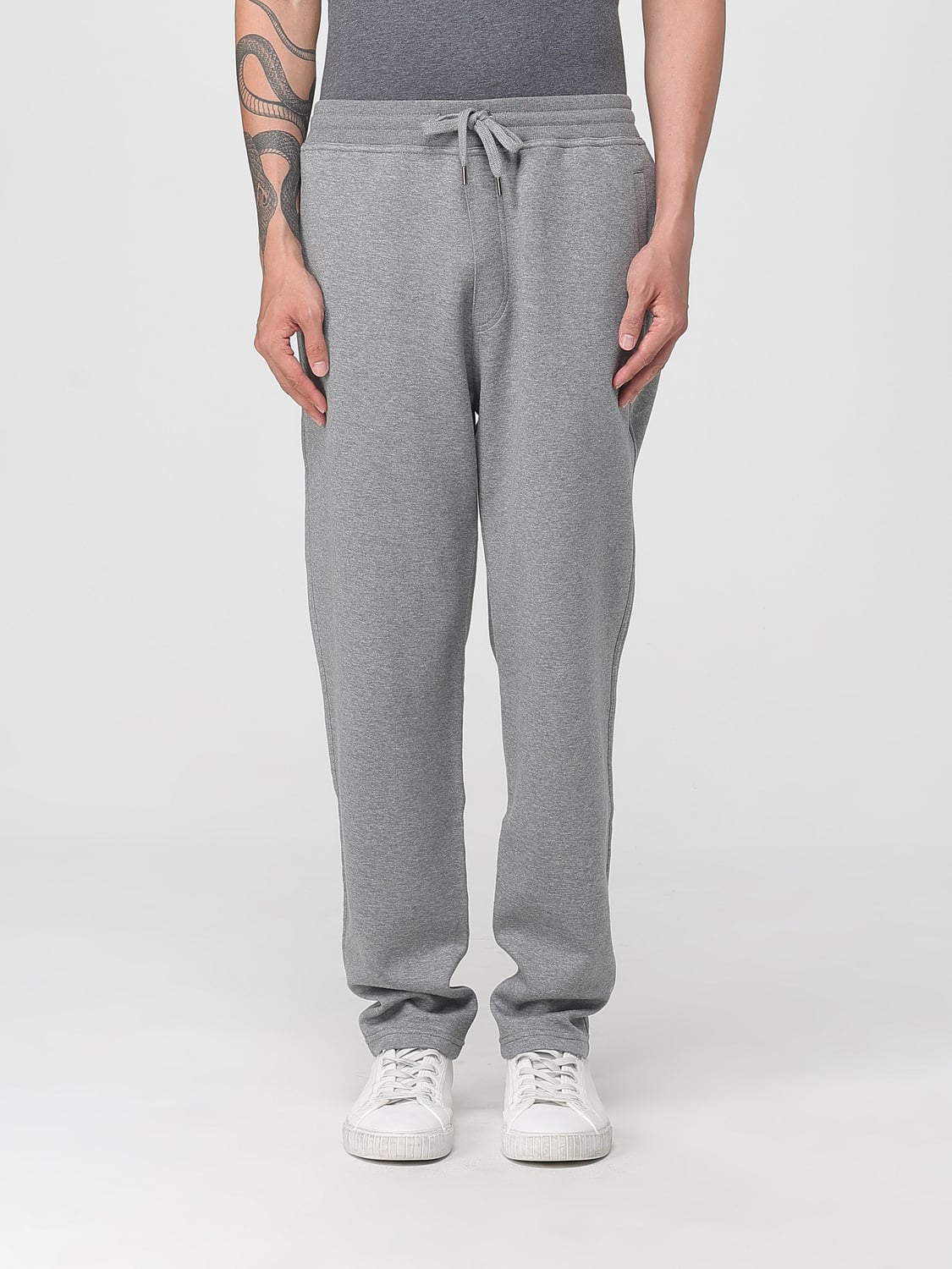 BRUNELLO CUCINELLI 팬츠: 팬츠 남성 Brunello Cucinelli, 그레이 - Img 1
