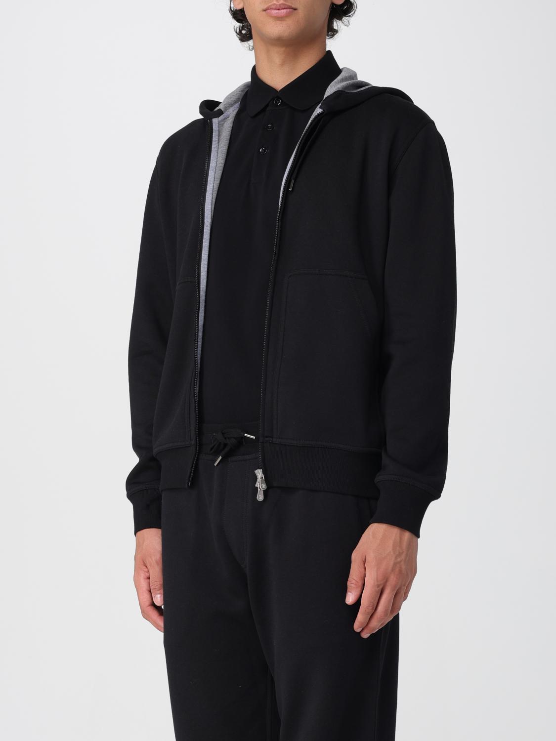 BRUNELLO CUCINELLI スウェットシャツ: Brunello Cucinelli コットンカシミヤスウェットシャツ, ブラック - Img 4
