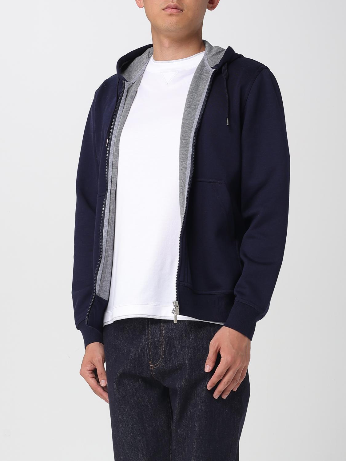BRUNELLO CUCINELLI SWEATSHIRT: Brunello Cucinelli Cotton and Cashmere Sweatshirt, Blue - Img 4