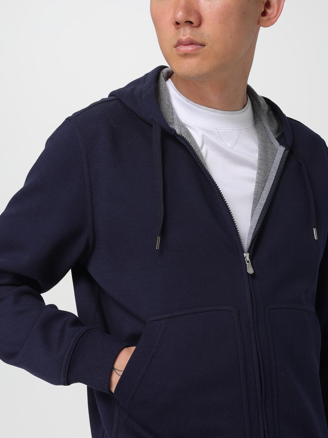 BRUNELLO CUCINELLI SWEATSHIRT: Brunello Cucinelli Cotton and Cashmere Sweatshirt, Blue - Img 5