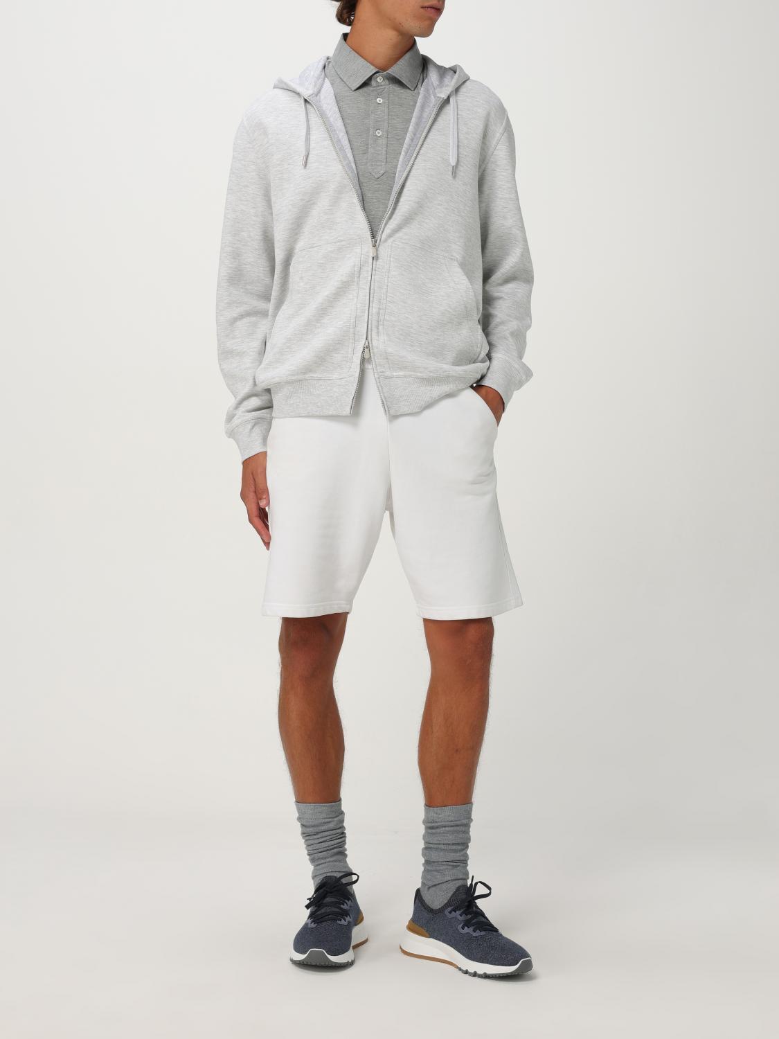 BRUNELLO CUCINELLI 스웨트셔츠: Brunello Cucinelli 코튼 캐시미어 스웨트셔츠, 그레이 - Img 2