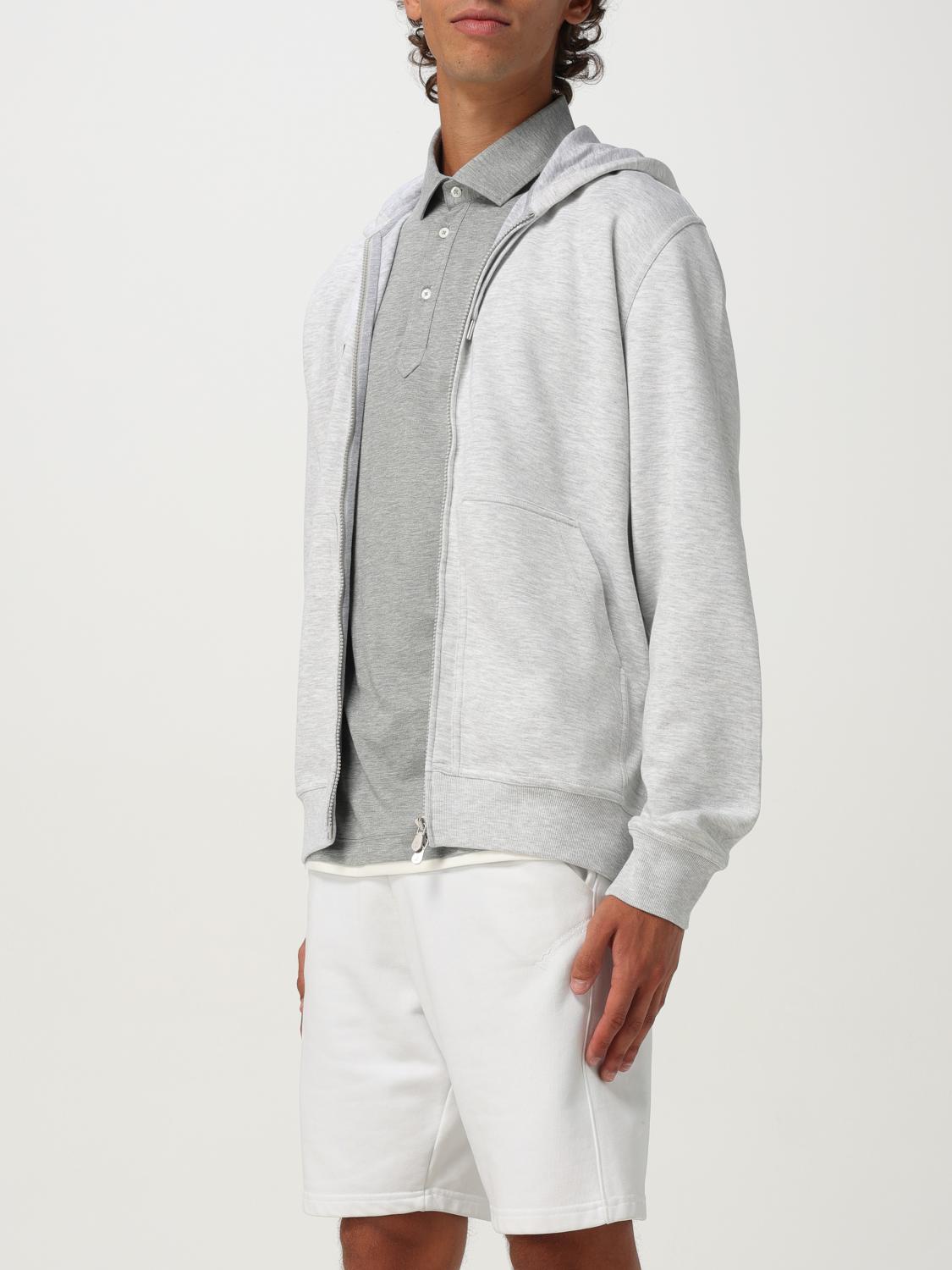 BRUNELLO CUCINELLI 스웨트셔츠: Brunello Cucinelli 코튼 캐시미어 스웨트셔츠, 그레이 - Img 4