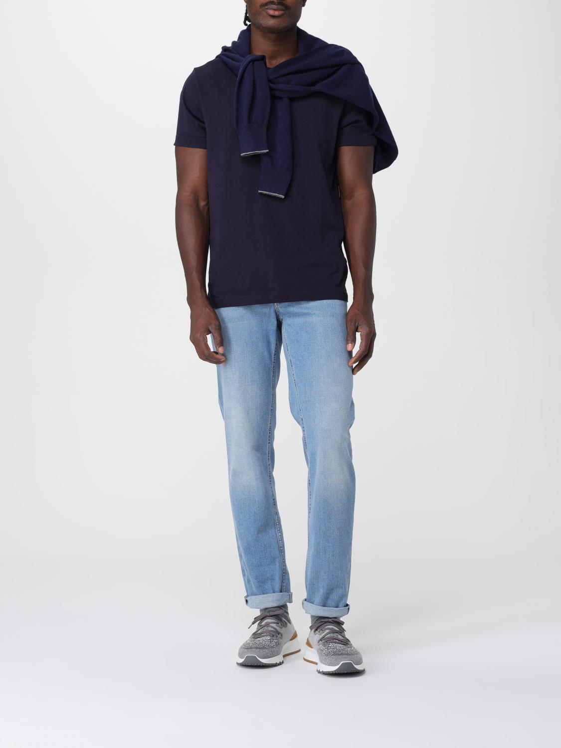 BRUNELLO CUCINELLI 청바지: 청바지 남성 Brunello Cucinelli, 노드 블루 - Img 2