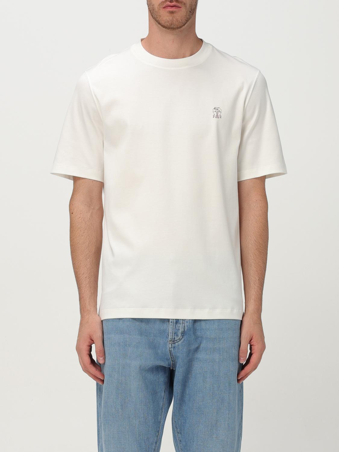 Brunello Cucinelli T-shirt men - White | M0B138440 | GIGLIO.COM