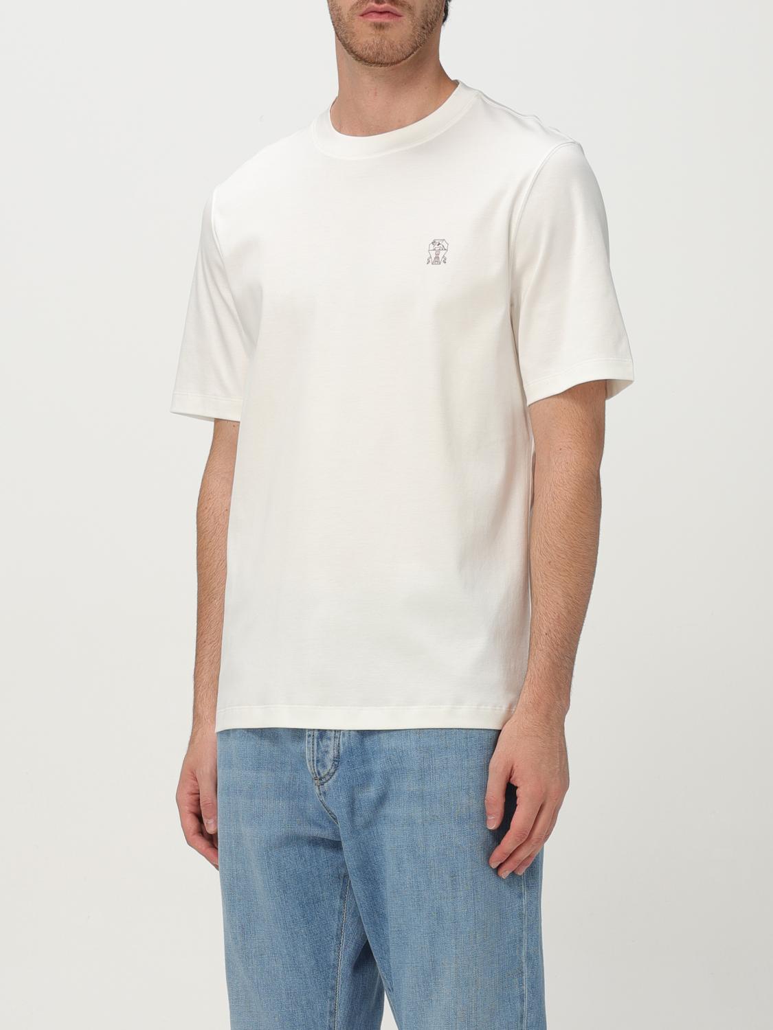 Brunello Cucinelli T-shirt men - White | M0B138440 | GIGLIO.COM