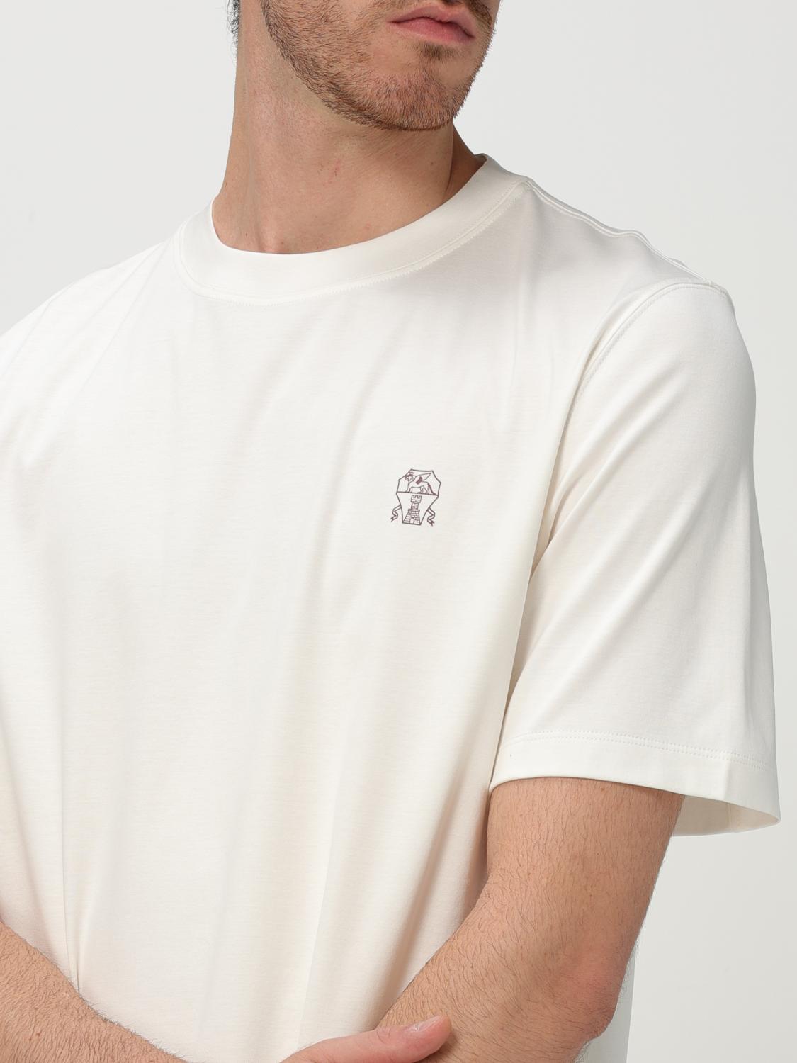 Brunello Cucinelli T-shirt men - White | M0B138440 | GIGLIO.COM