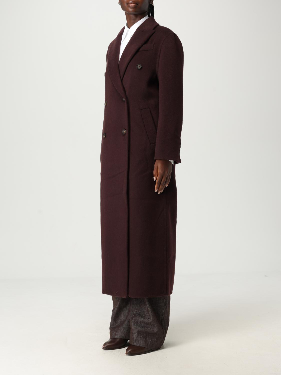 BRUNELLO CUCINELLI CAPPOTTO: Cappotto Brunello Cucinelli in cashmere , Bordeaux - Img 4