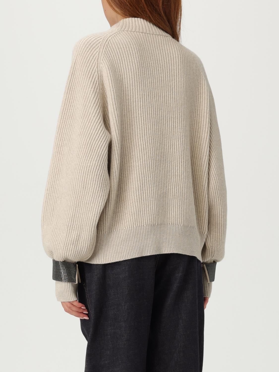 BRUNELLO CUCINELLI JERSEY: Jersey mujer Brunello Cucinelli, Beige - Img 3