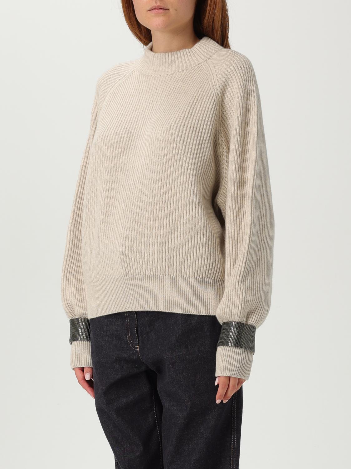 BRUNELLO CUCINELLI JERSEY: Jersey mujer Brunello Cucinelli, Beige - Img 4