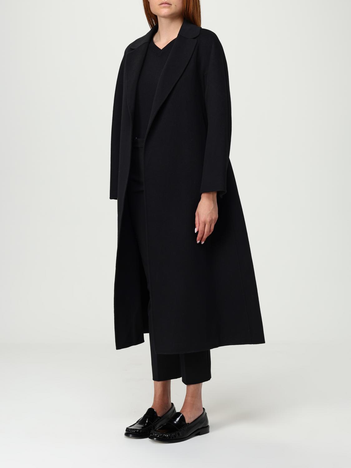 'S MAX MARA ABRIGO: Abrigo mujer 's Max Mara, Negro - Img 4