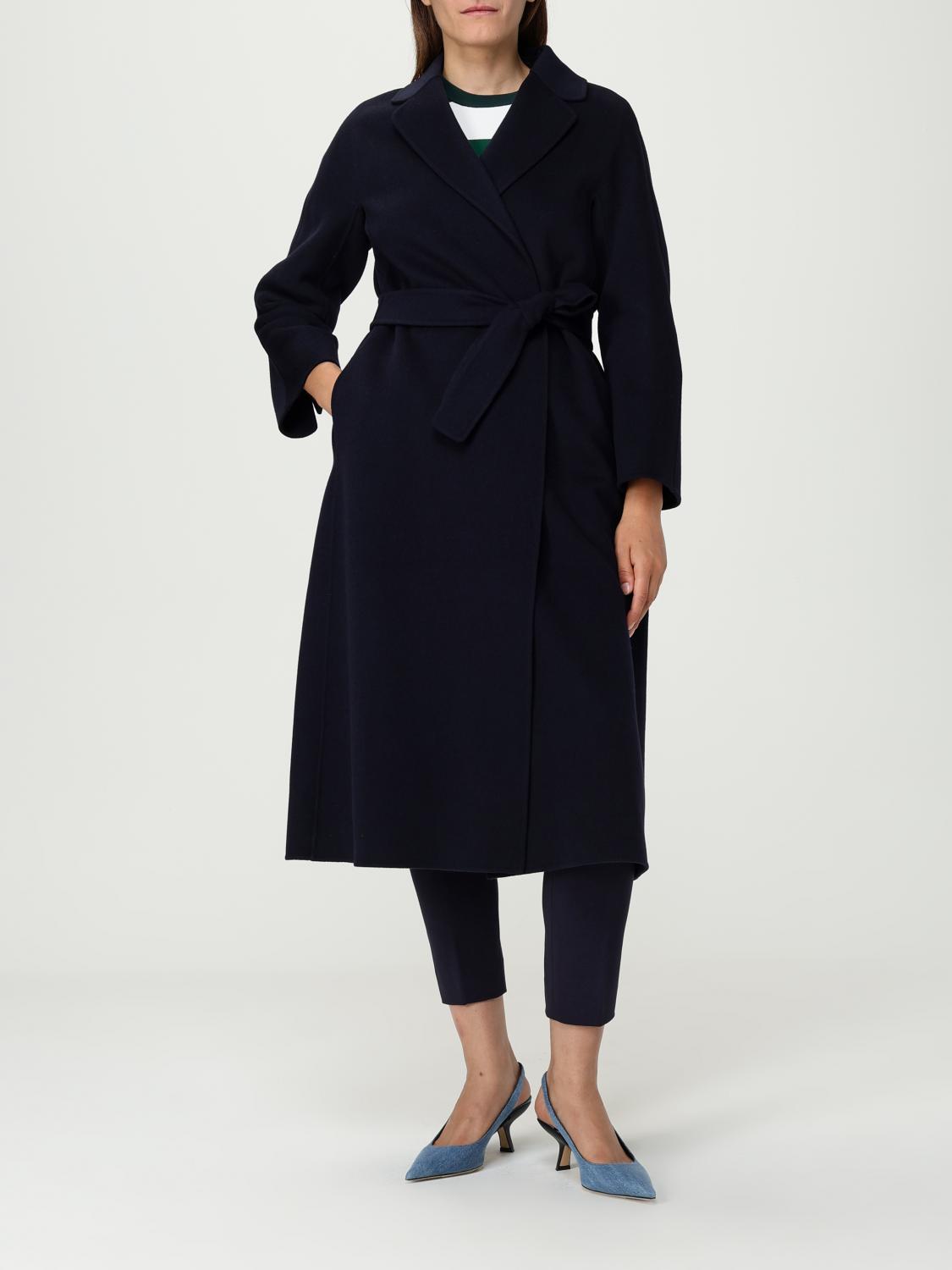 'S MAX MARA ABRIGO: Abrigo mujer 's Max Mara, Azul Oscuro - Img 2
