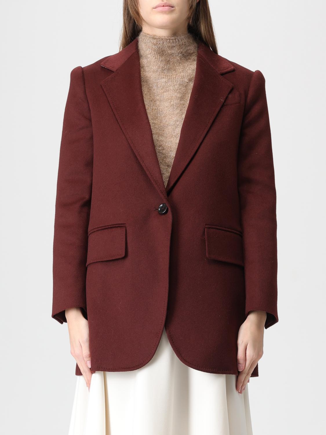 MAX MARA JACKET: Blazer woman Max Mara, Burgundy - Img 1
