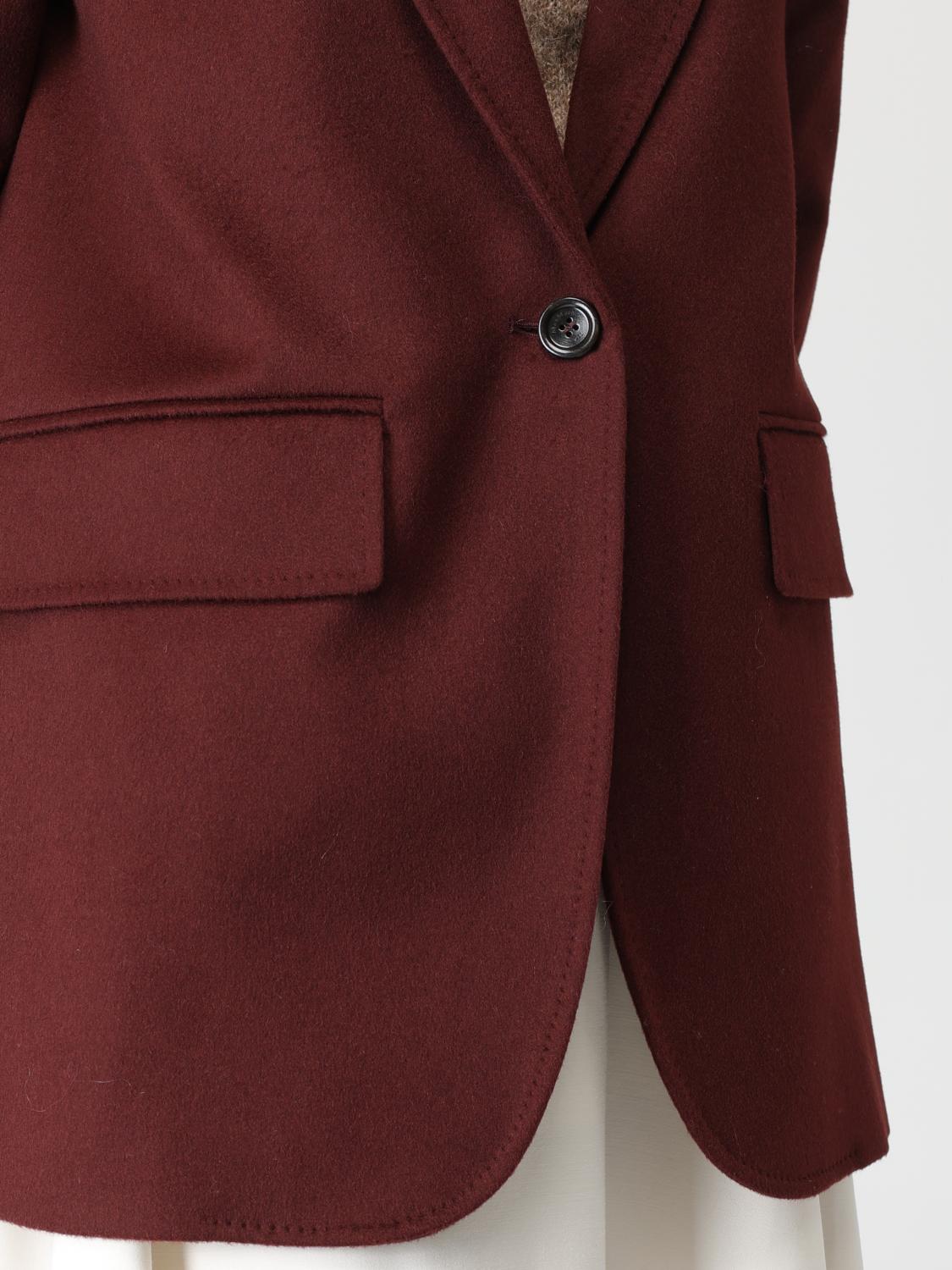 MAX MARA JACKET: Blazer woman Max Mara, Burgundy - Img 5