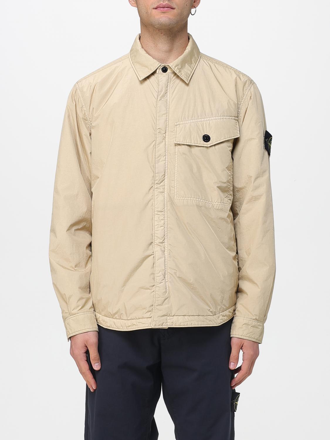 STONE ISLAND КУРТКА: Куртка Мужское Stone Island, Бежевый - Img 1