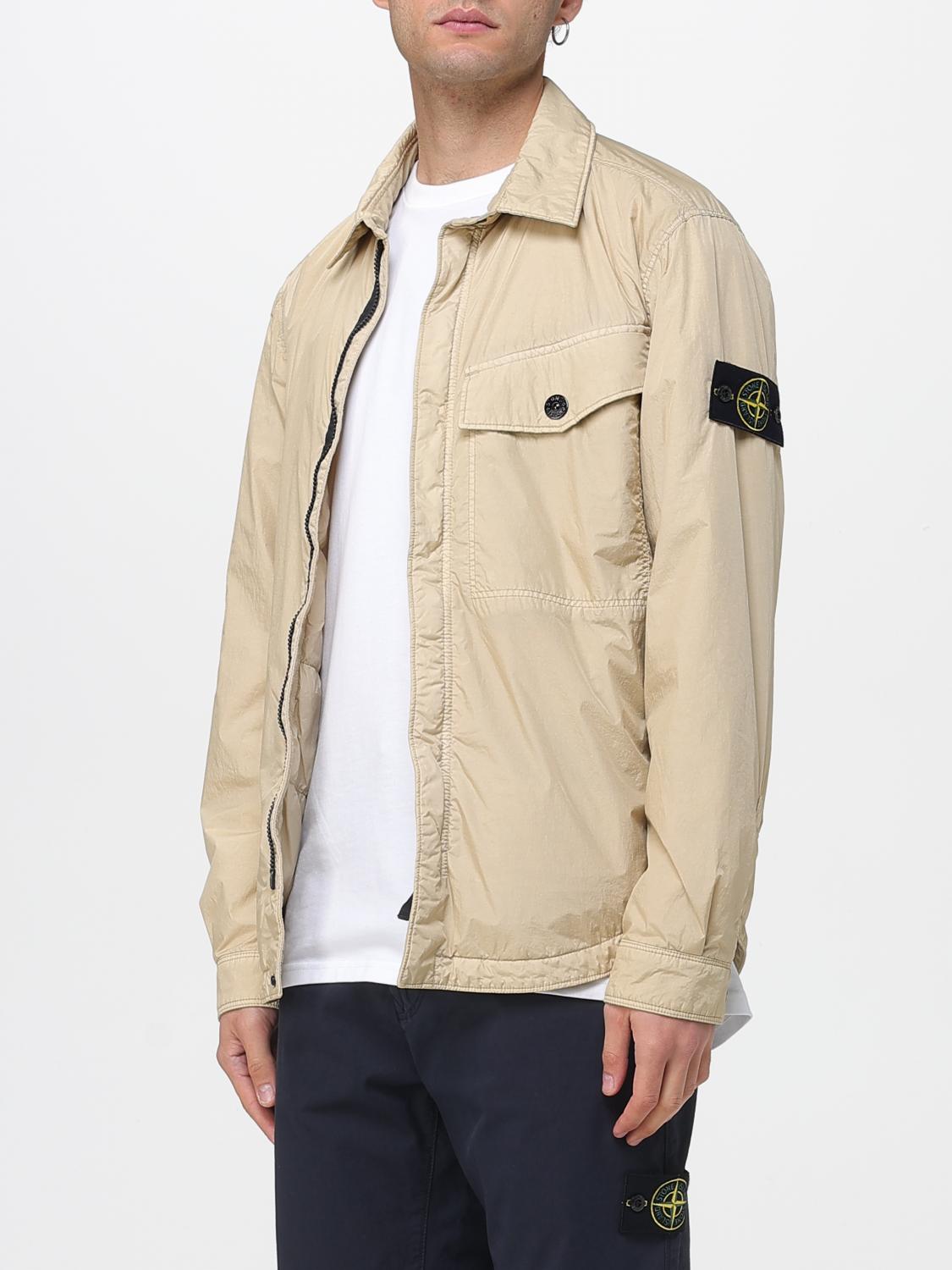 STONE ISLAND КУРТКА: Куртка Мужское Stone Island, Бежевый - Img 4
