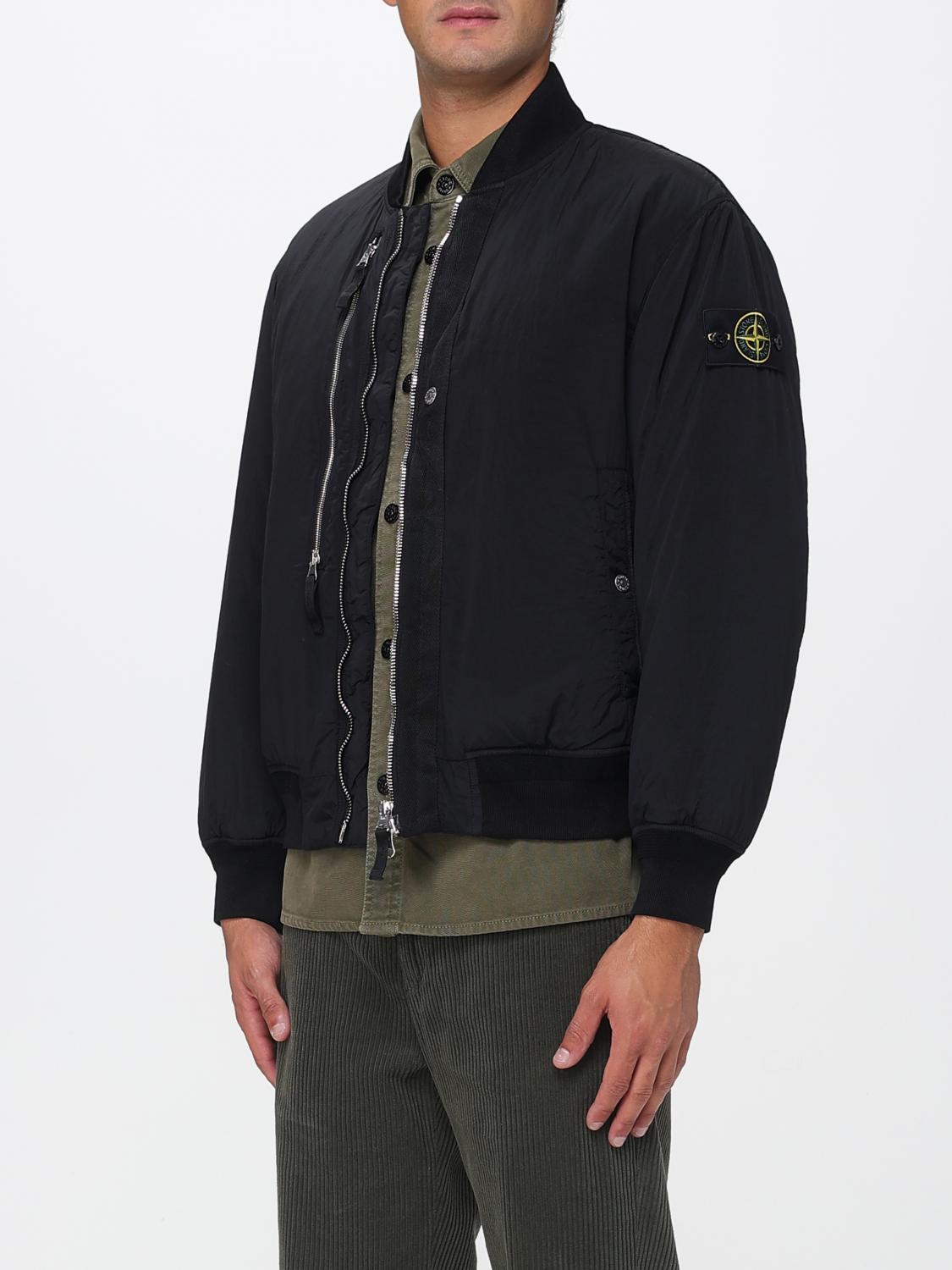 STONE ISLAND JACKE: Jacke herren Stone Island, Schwarz - Img 4