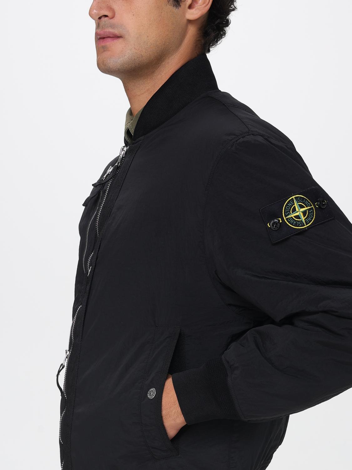 STONE ISLAND JACKE: Jacke herren Stone Island, Schwarz - Img 5