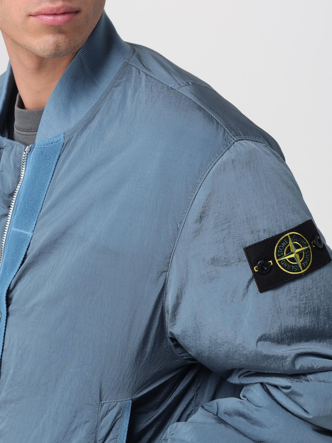 STONE ISLAND ジャケット: ジャケット メンズ Stone Island, アジュール - Img 5