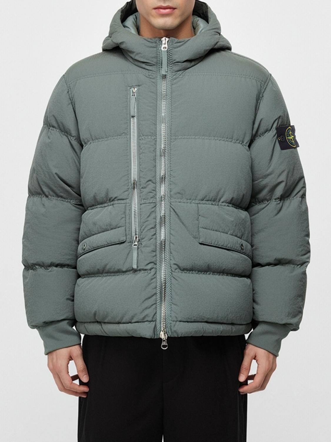 STONE ISLAND ジャケット: ジャケット メンズ Stone Island, グリーン - Img 1