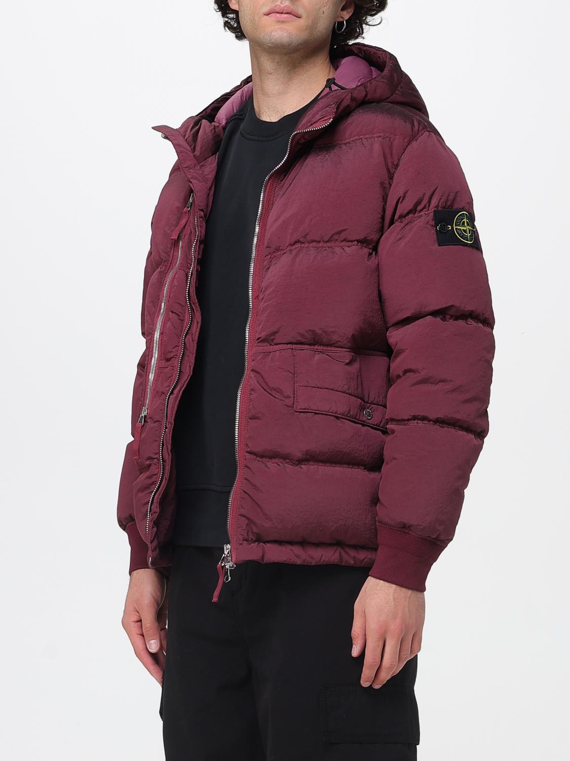 STONE ISLAND 재킷: 재킷 남성 Stone Island, 버건디 - Img 4