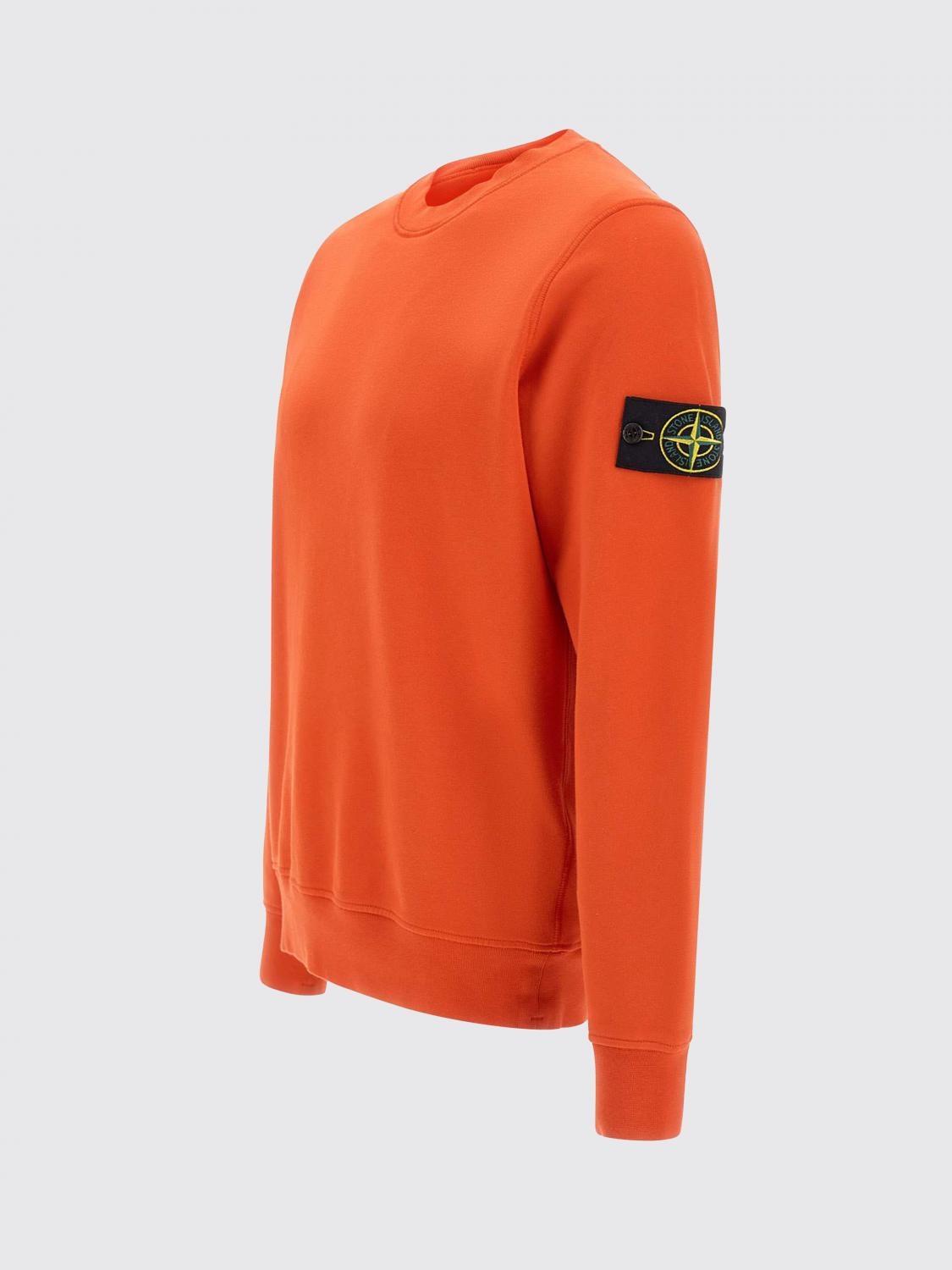 STONE ISLAND FELPA: Felpa a girocollo basic in cotone Stone Island, Rosso - Img 4