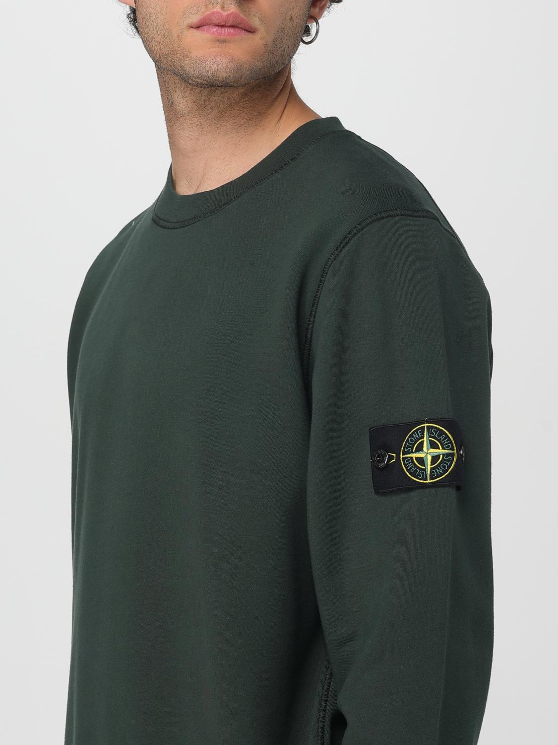 STONE ISLAND FELPA: Felpa a girocollo basic in cotone Stone Island, Blue 1 - Img 5