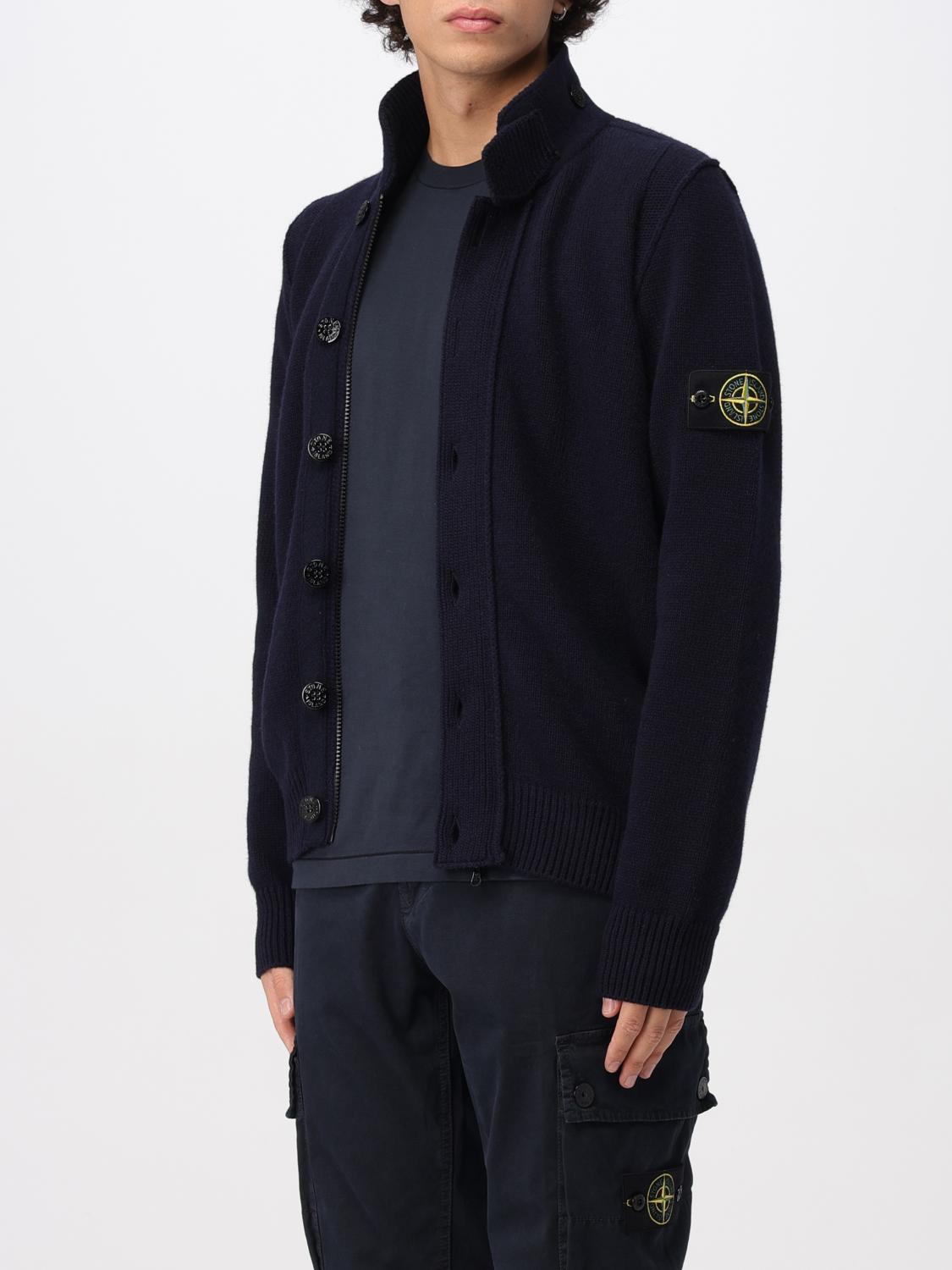 STONE ISLAND SWEATER: Sweater men Stone Island, Blue - Img 4