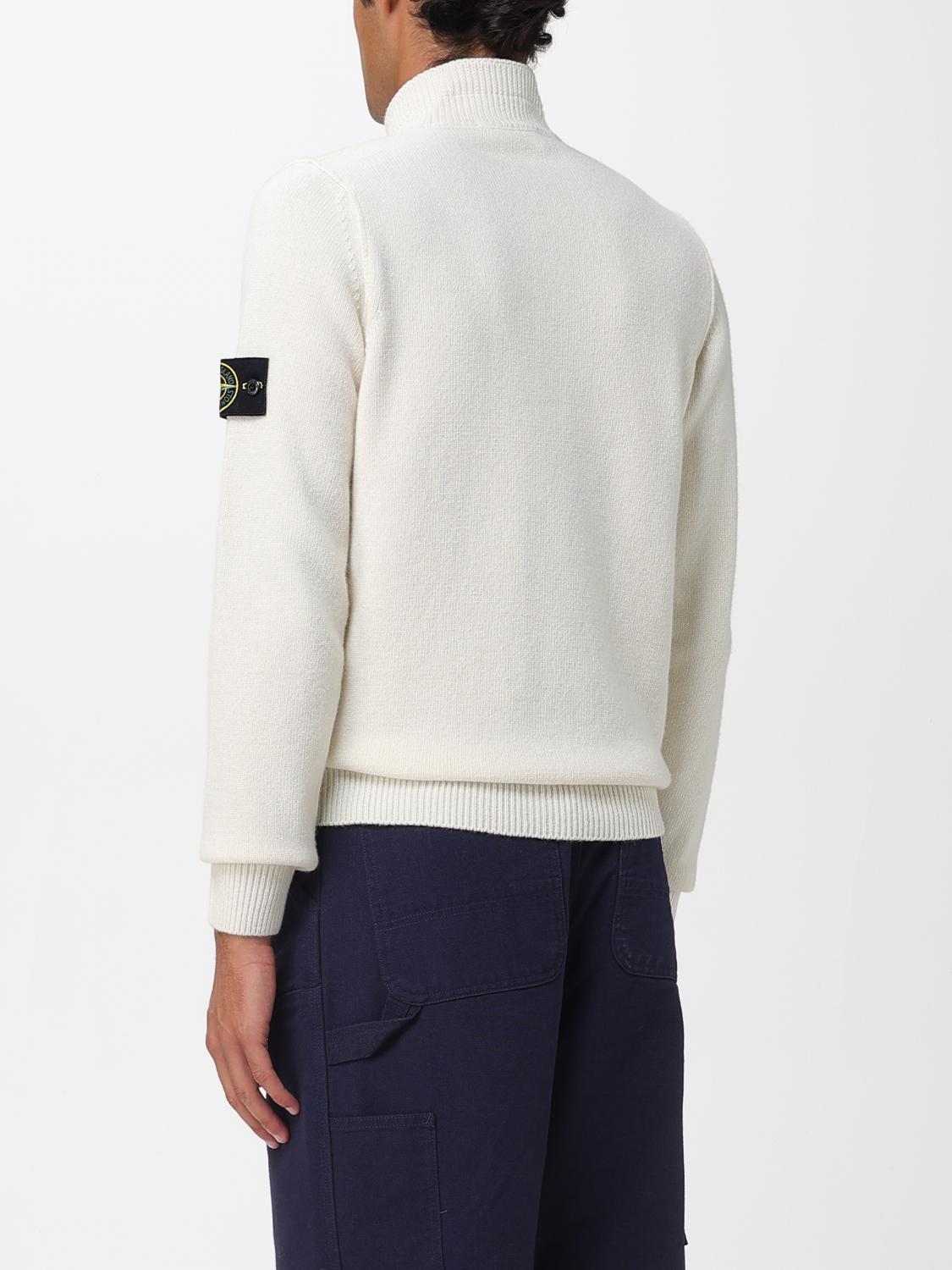 STONE ISLAND PULL: Pull homme Stone Island, Blanc - Img 3