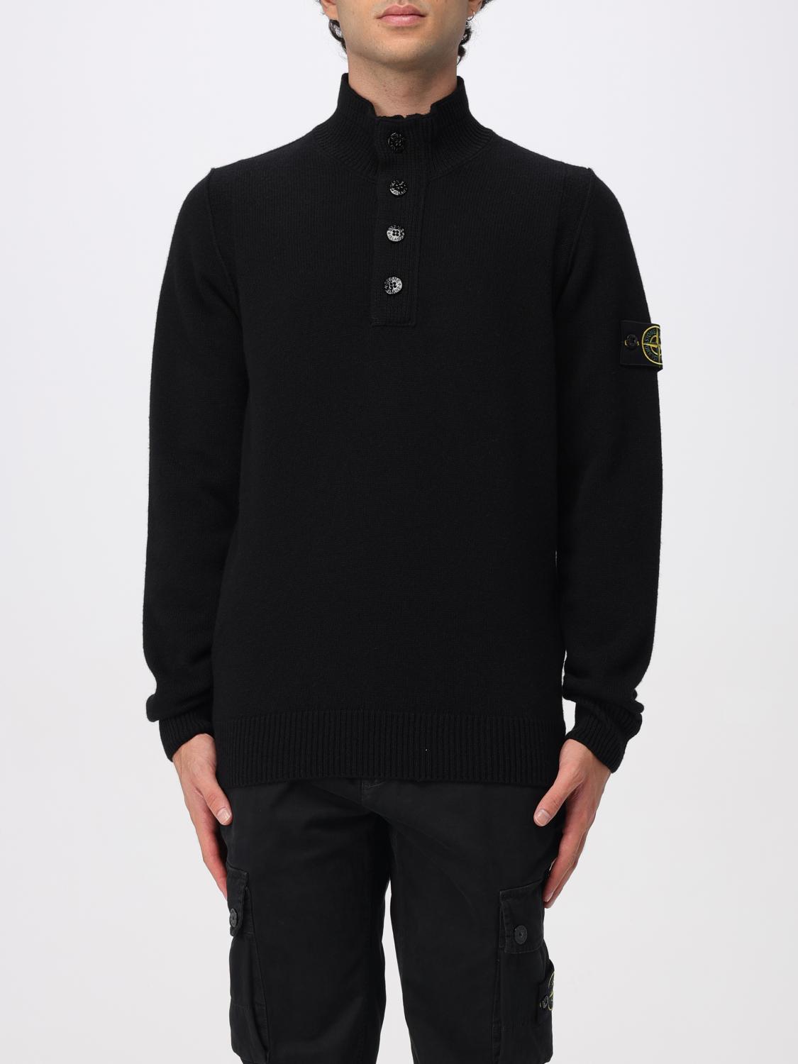 STONE ISLAND SWEATER: Sweater men Stone Island, Black - Img 1