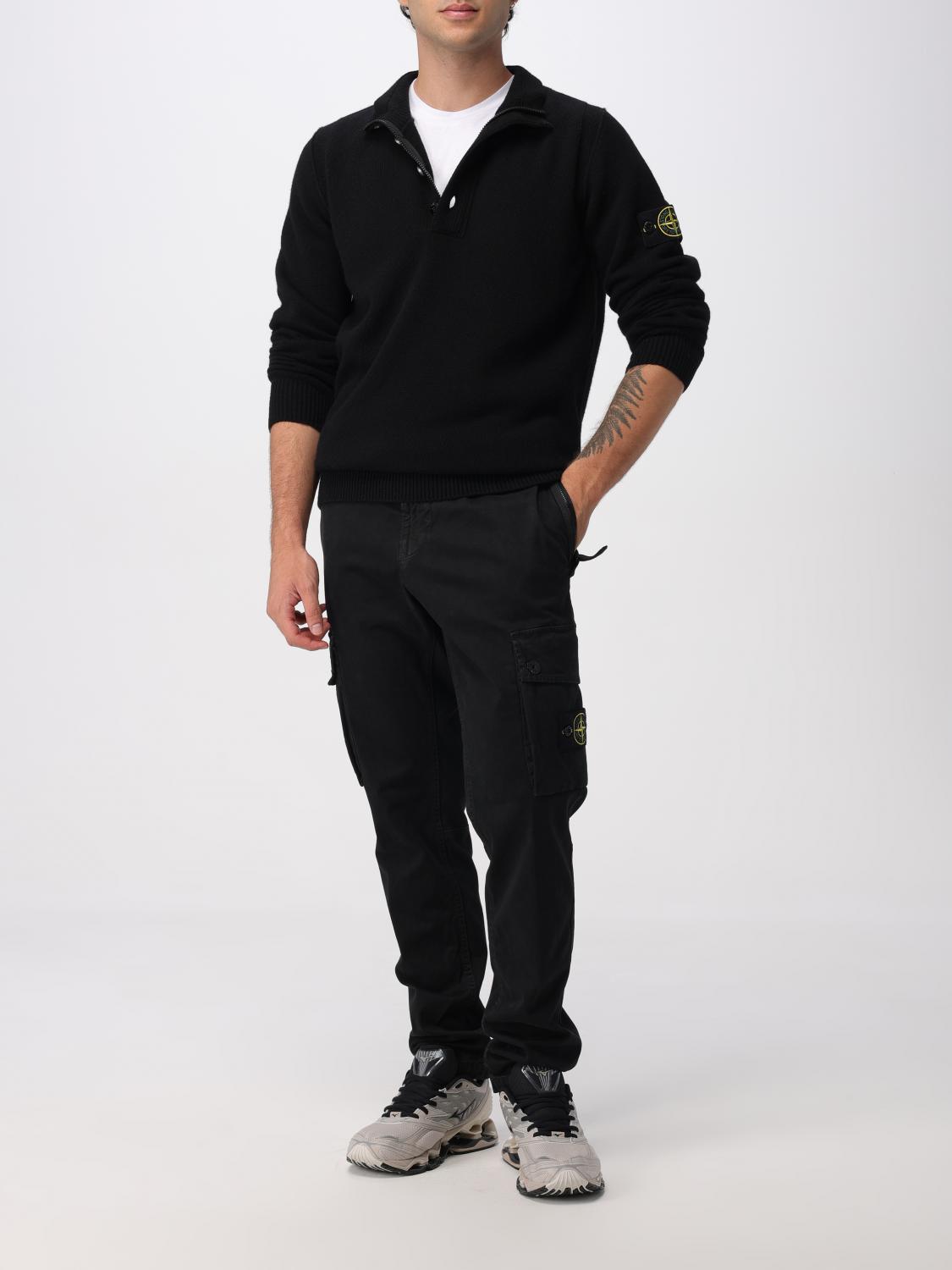 STONE ISLAND SWEATER: Sweater men Stone Island, Black - Img 2