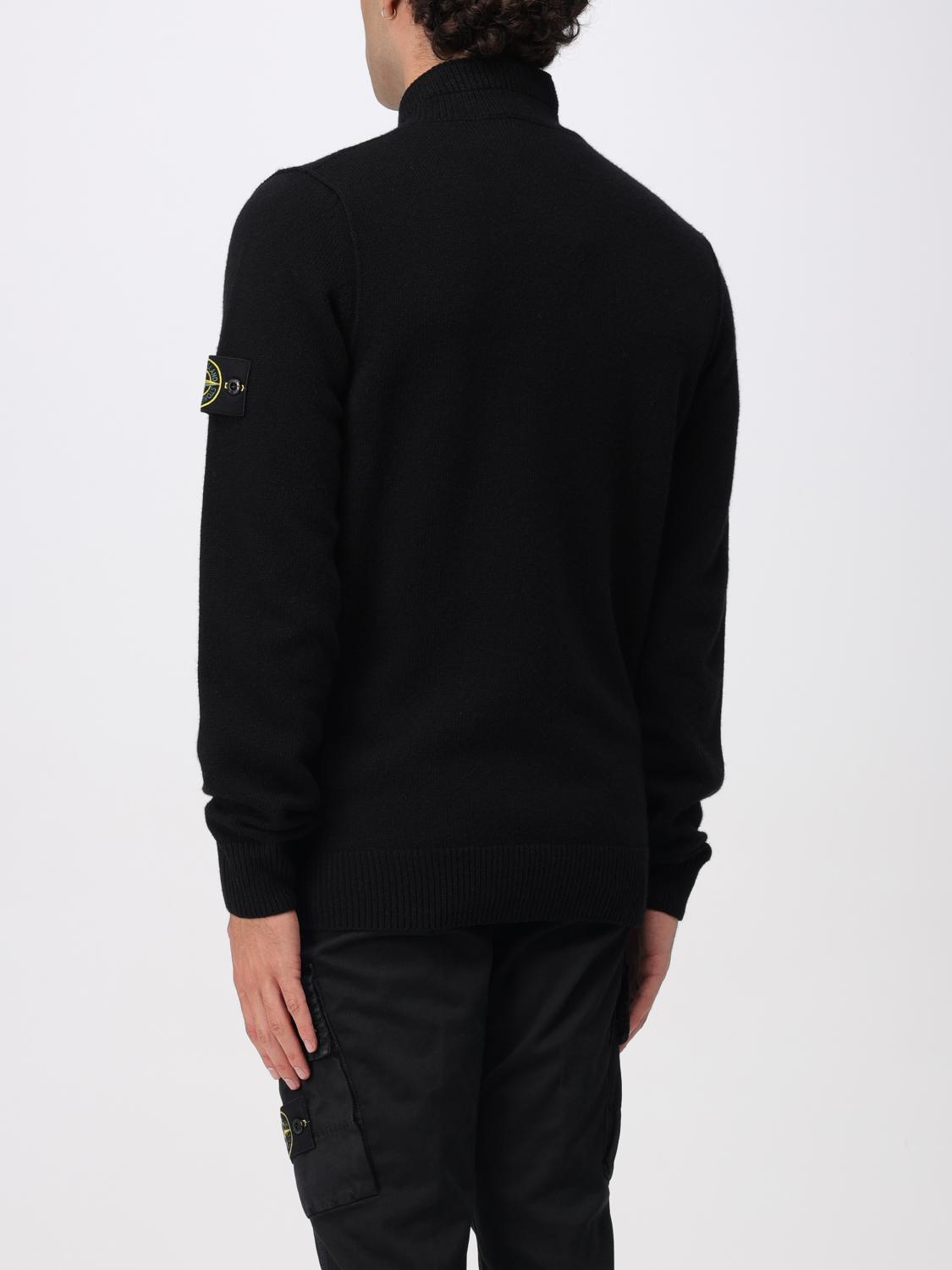 STONE ISLAND SWEATER: Sweater men Stone Island, Black - Img 3