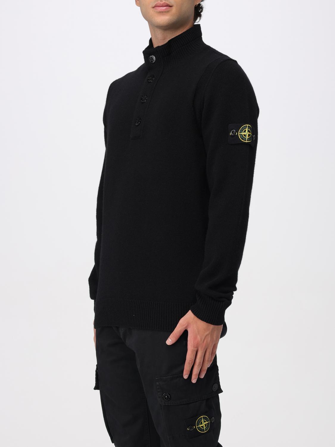 STONE ISLAND SWEATER: Sweater men Stone Island, Black - Img 4